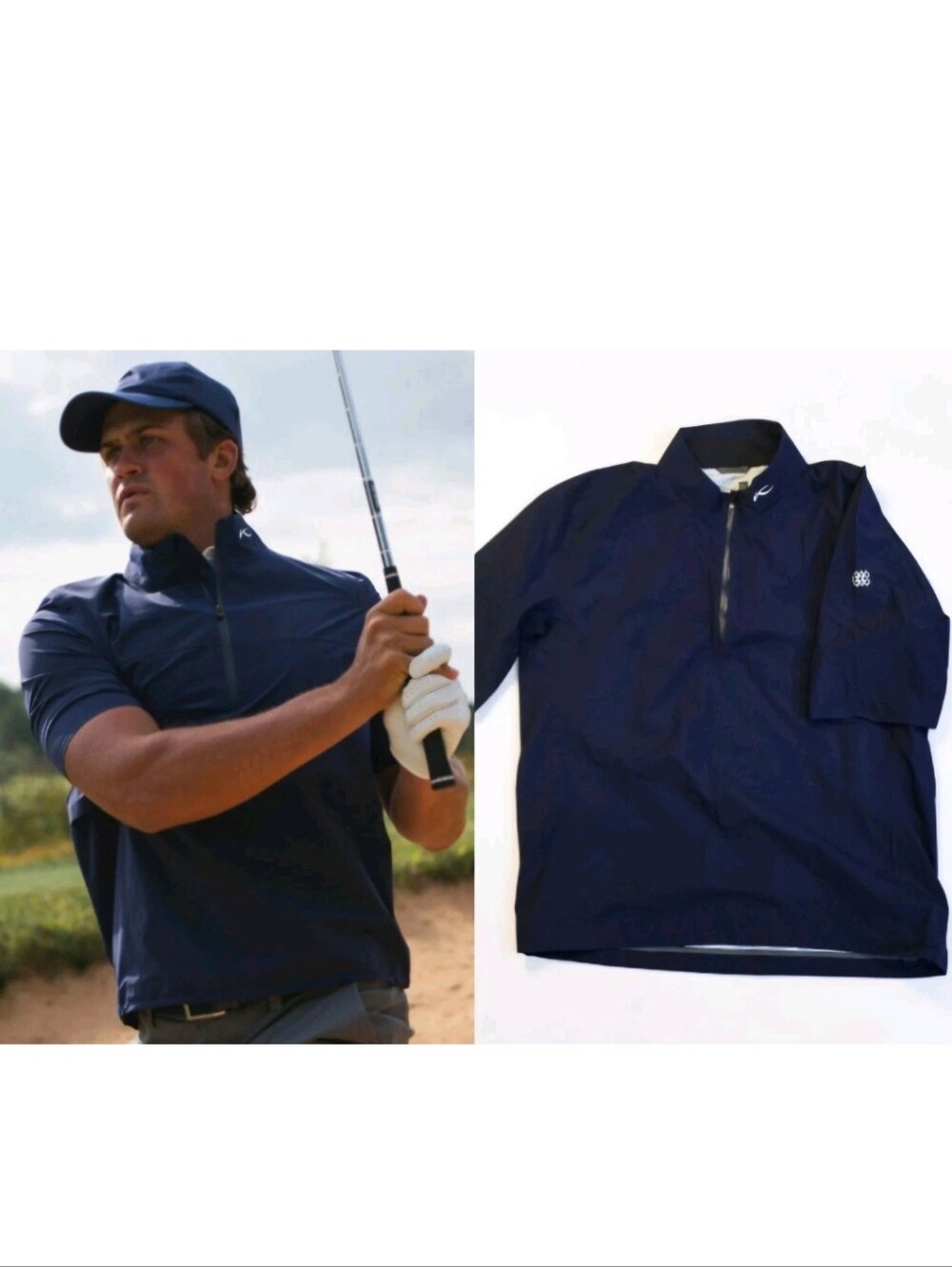 KJUS Men's Dexter 2.5L Troyer Quarter-Zip Performance Pullover! Size 54 1XL